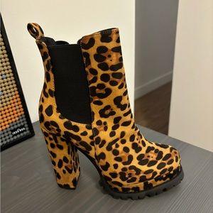 NEW leopard boots, Forever 21